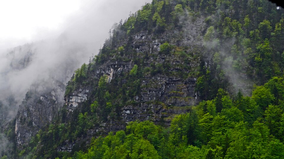 Mountainside after the rain cloud photo