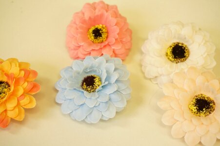 Pink light blue white