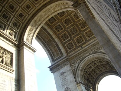 Paris arc de triomphe architecture photo