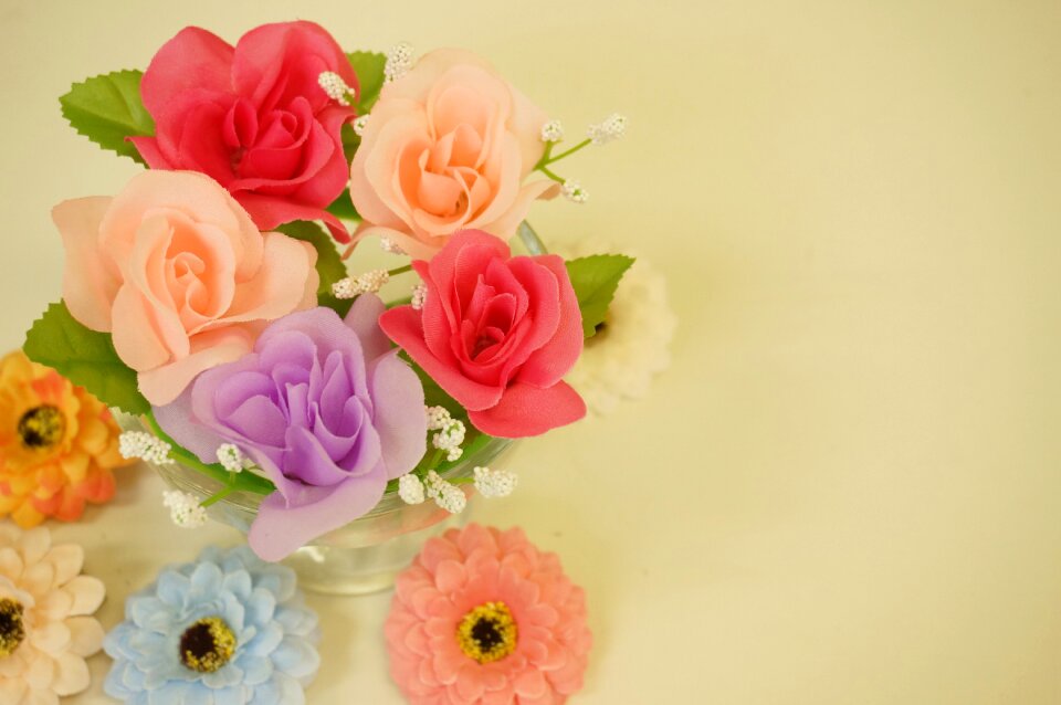 Pink light blue white