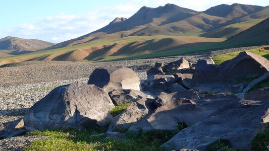 Mongolia national park hills photo