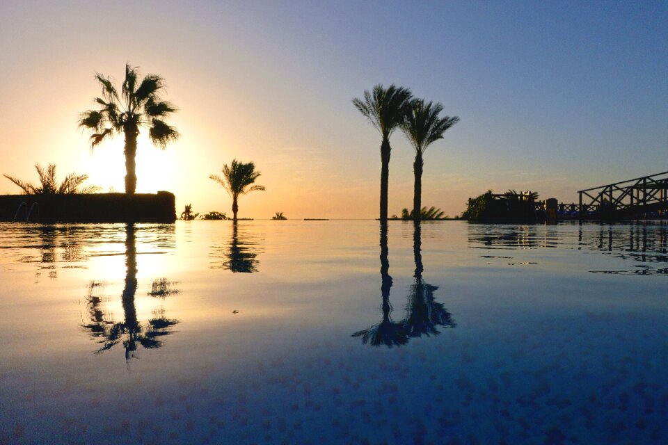 Hotel mood swimming pool
