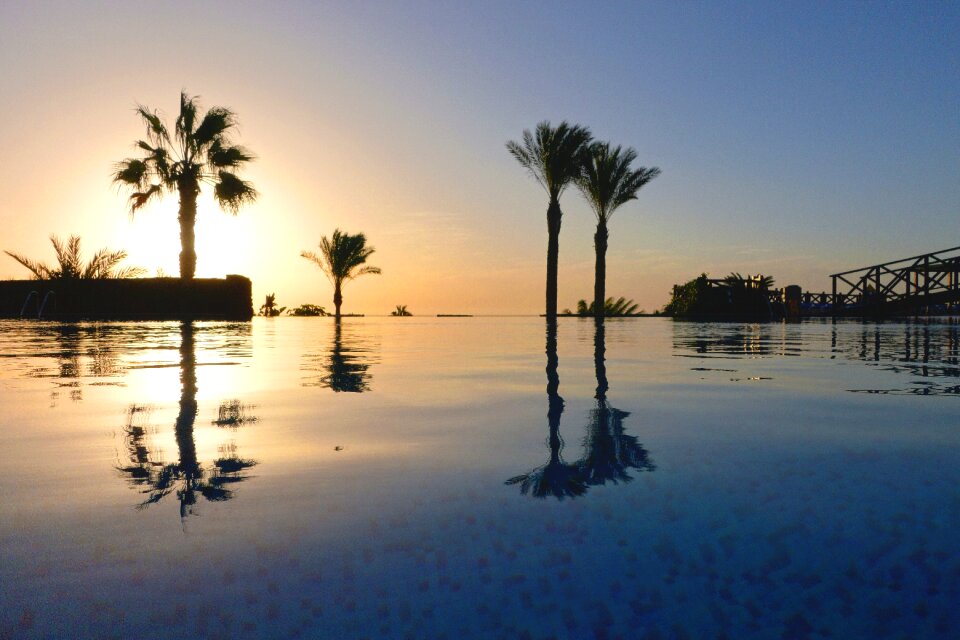 Hotel mood swimming pool photo