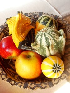 Shape apple pumpkin