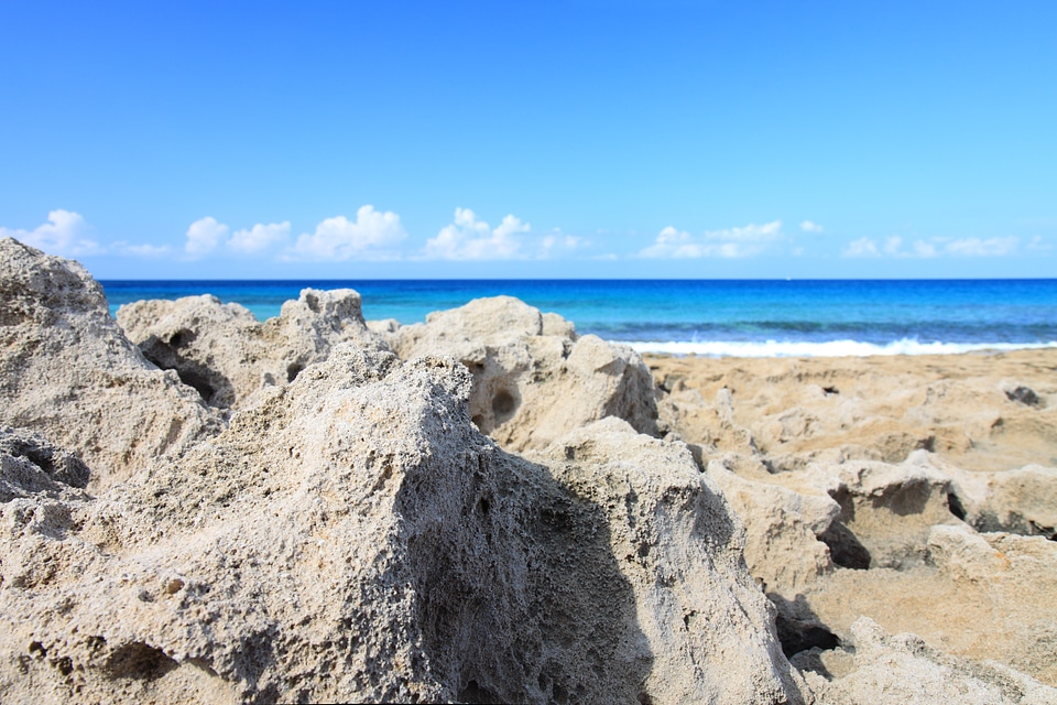 Landscape ocean rock