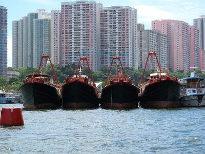 Skyscrapers bay skyline