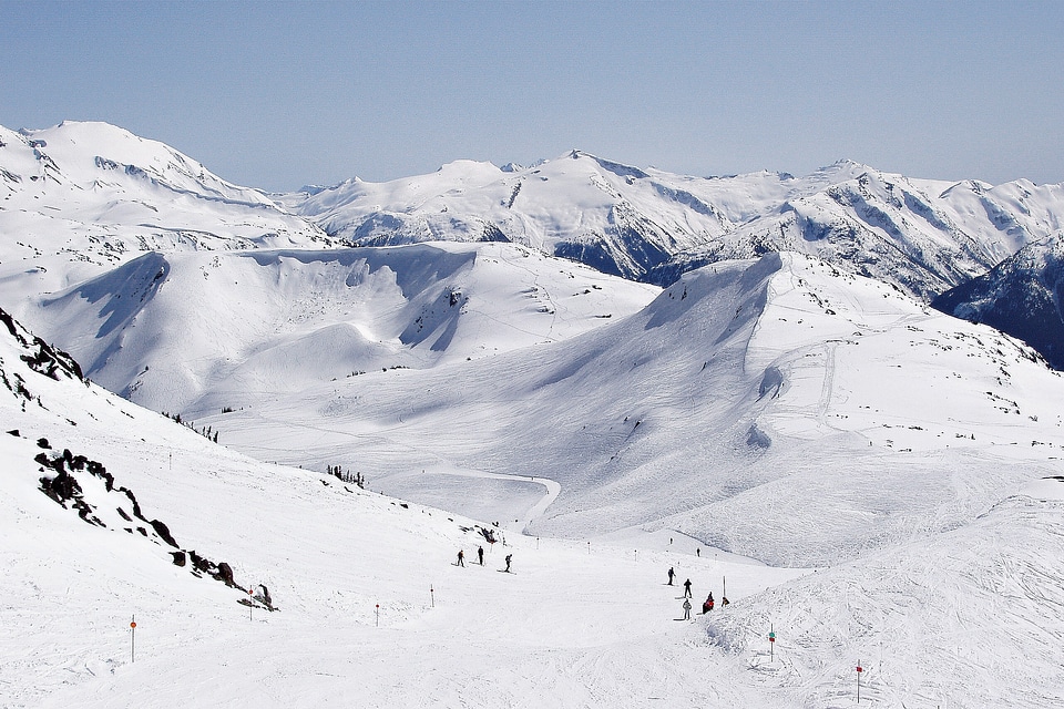 Snow skiing touring ski tour