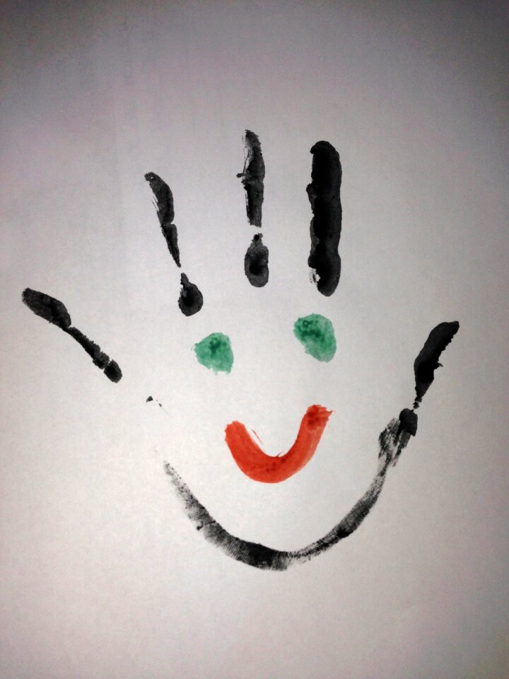 Cheerful mood smile