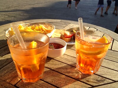 Spritz evening sun drink