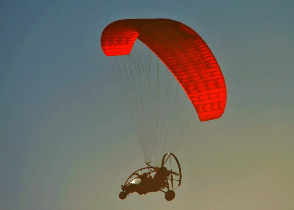 Motor trike airborne