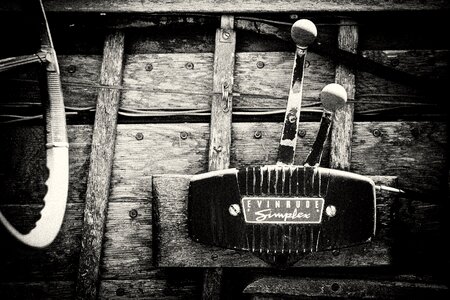 Old wooden crackled