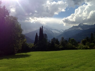 Nature sky mountains