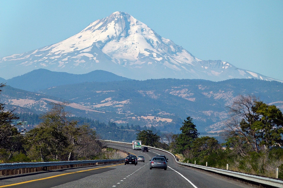 Volcano mountain highway