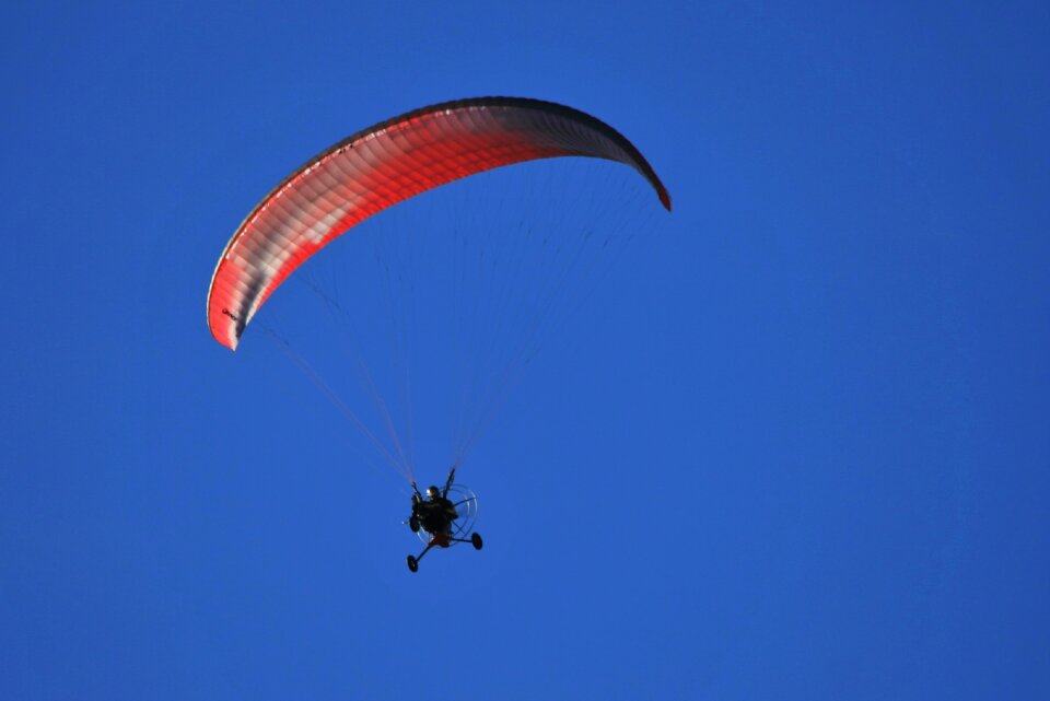 Motor trike airborne