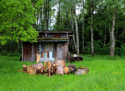 Forest scale barn