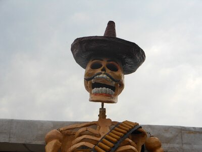 Mexico skeleton whiskers photo