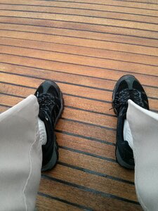 Wooden decking shoes