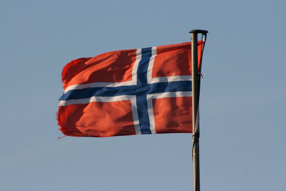 Flag norwegian norwegian flag