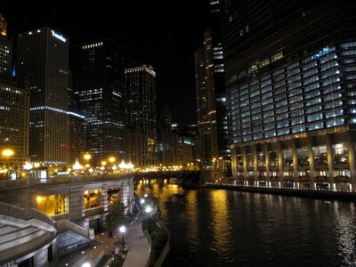Night chicago illinois