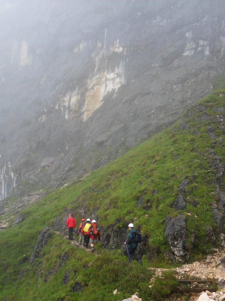 Foggy storm mountain