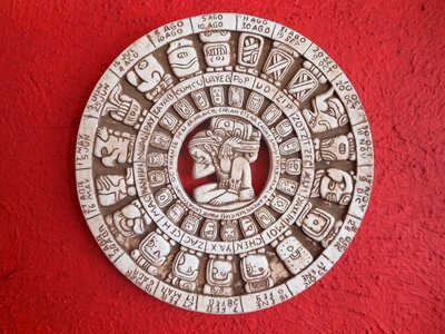 Red calendar mexican