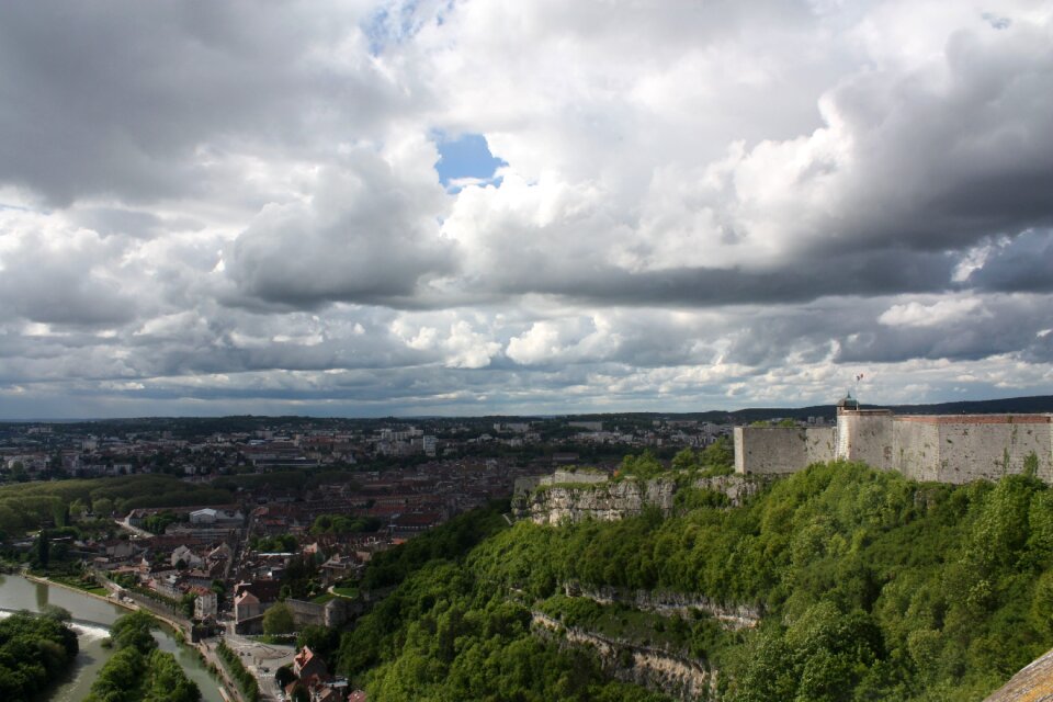 Clouds castle river