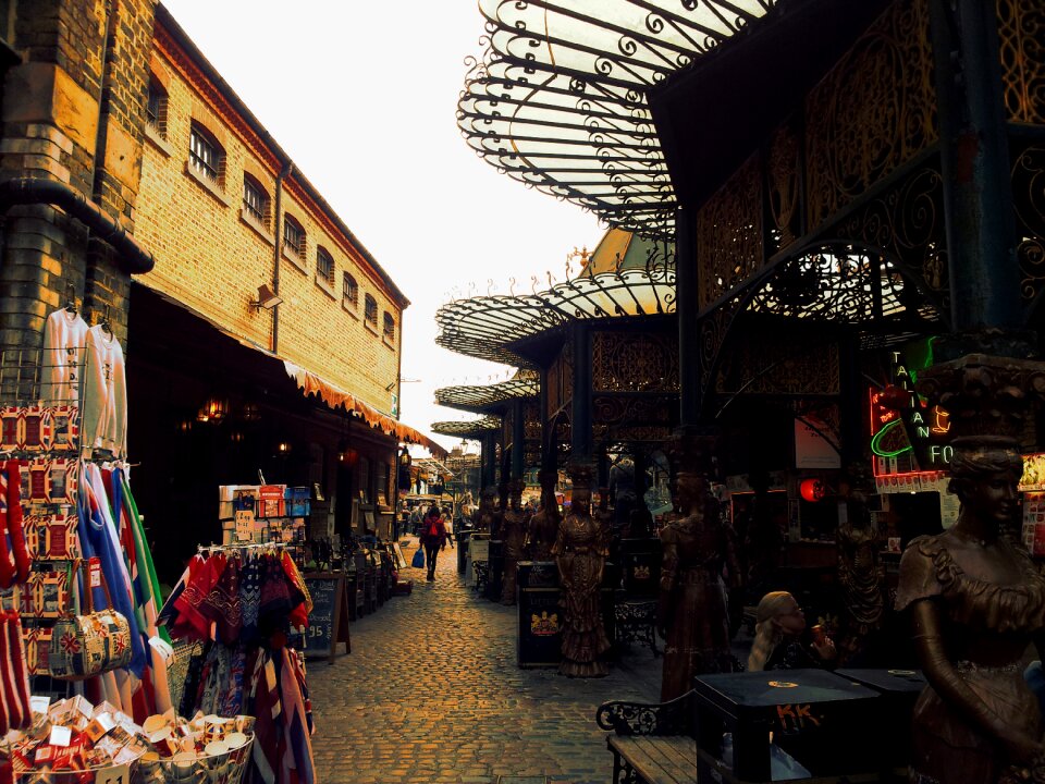 Road alley buildings