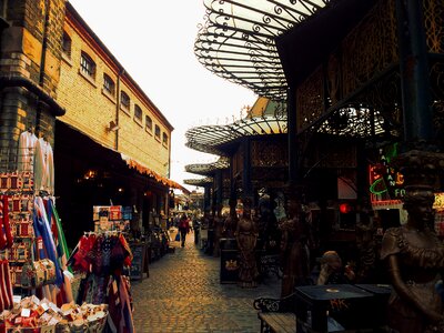 Road alley buildings