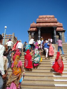 Women saris colorful photo