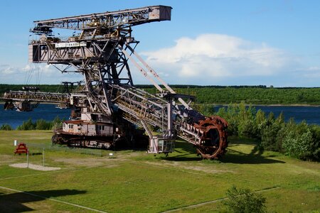 Steel bucket wheel excavators ferropolis photo