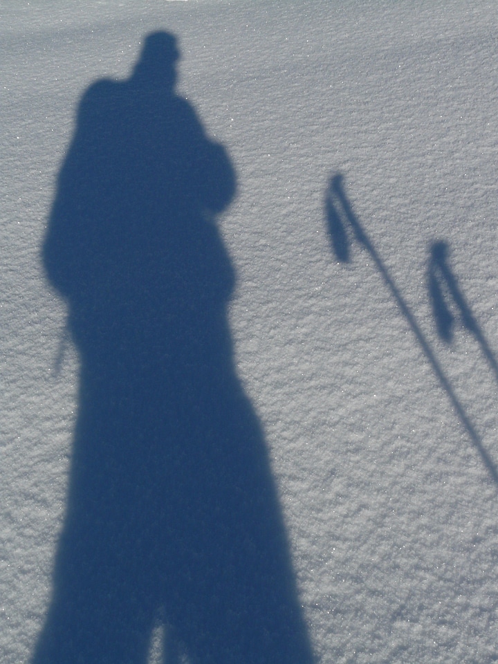 Photographer take a snapshot shadow