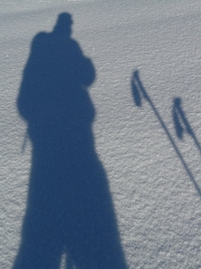 Photographer take a snapshot shadow