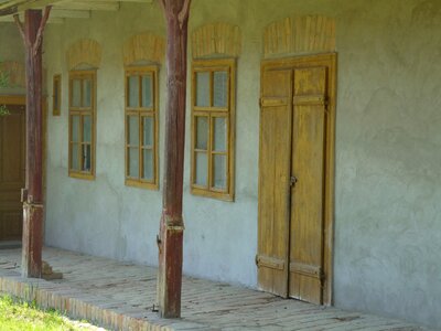 Window wood veranda