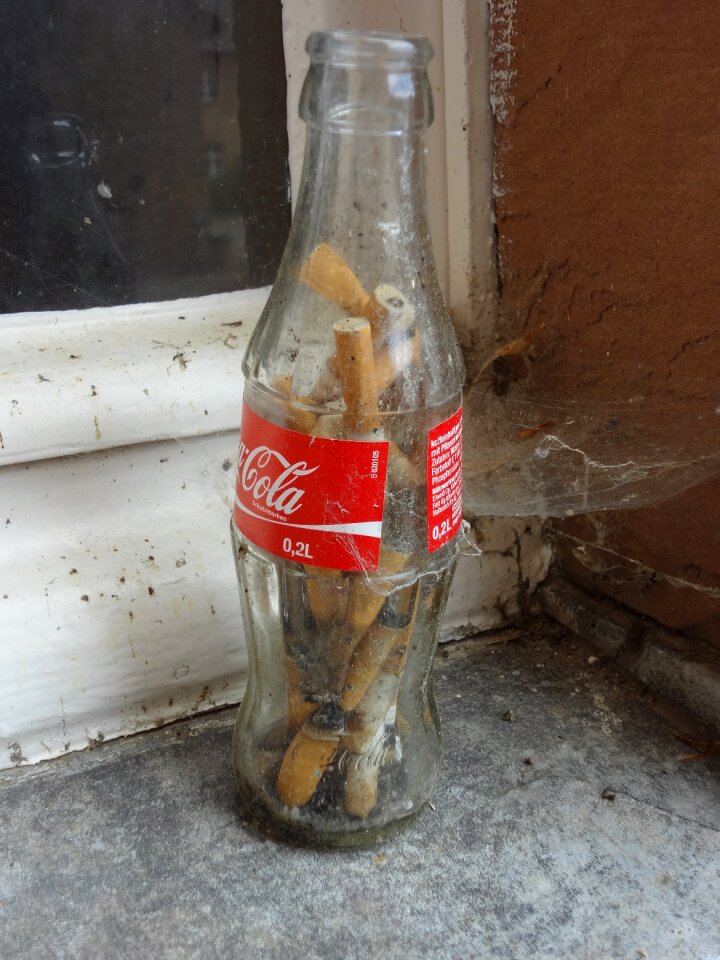 Cigarettes cigarette butts tilt