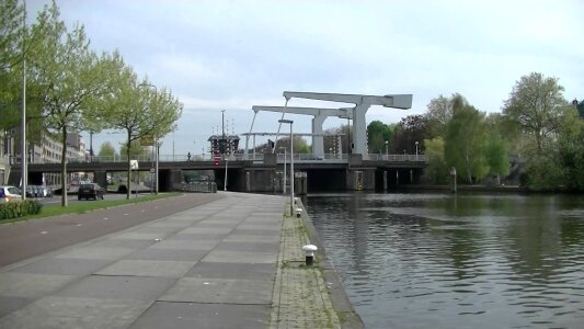 Stadt river crossing most beautiful bridge of rotterdam