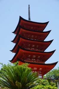 Miyajima five story pagoda tower