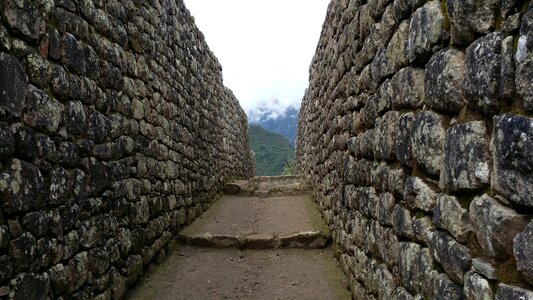 Stone wall inca machu picchu pixar photo