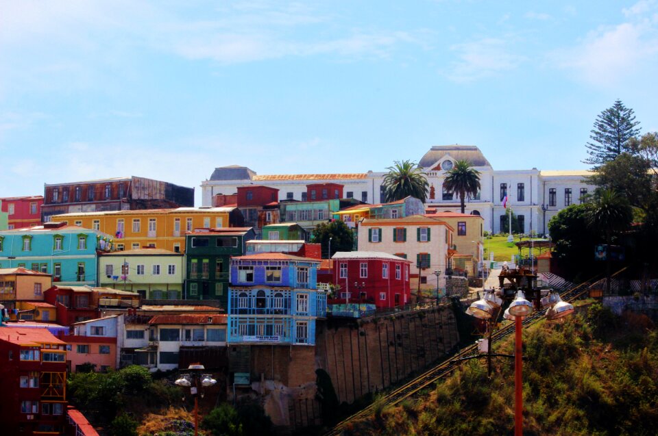 Landscape cityscape valparaíso photo