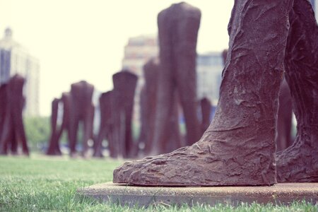 Big foot iron sculpture photo