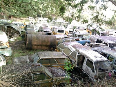 Rent a car junkyard rust