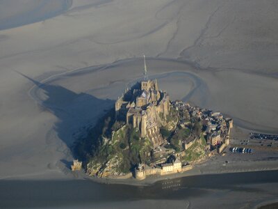 Twilight france aerial view