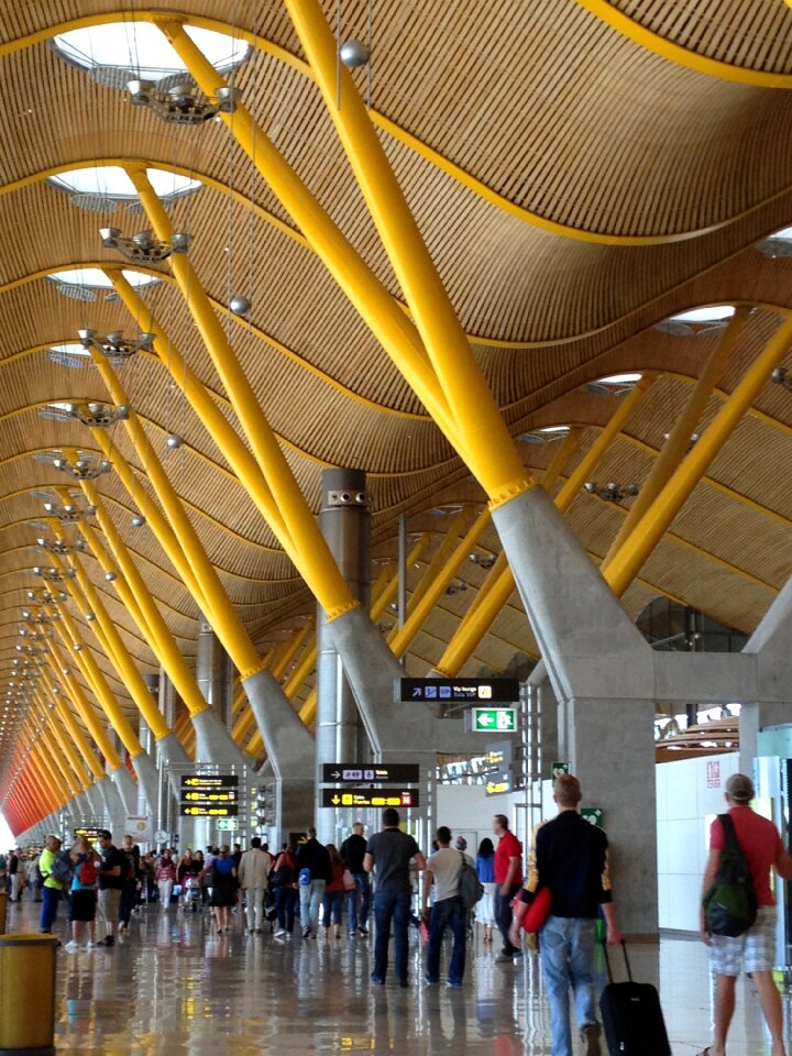 Airport madrid spain