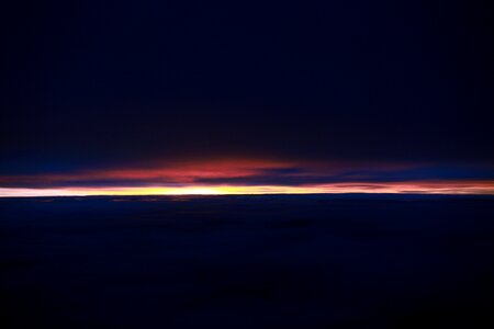 Sky sunset red