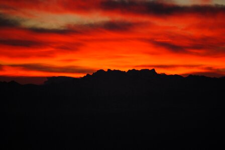 Sunrise fire sky photo