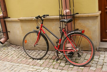 Bicycles street wheel photo