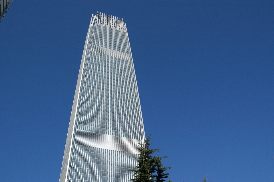 Tall cityscape modern