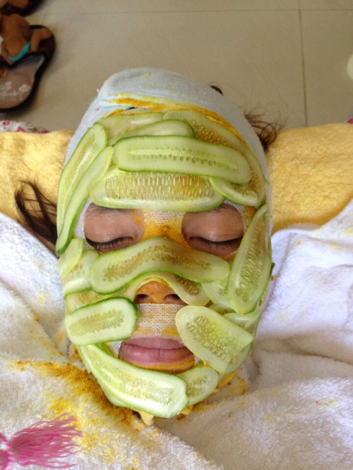 Cucumber facial facial treatment