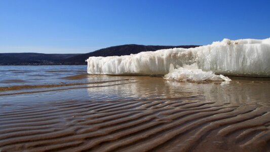 Glacier sea quiet of