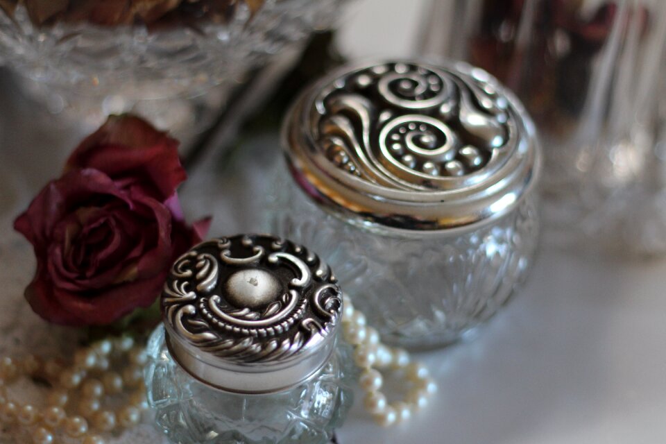 Silver vintage gray jewelry