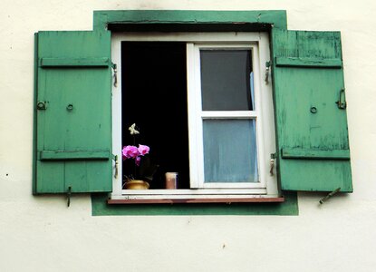 Old flower facade photo